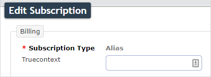 Edit subscription alias