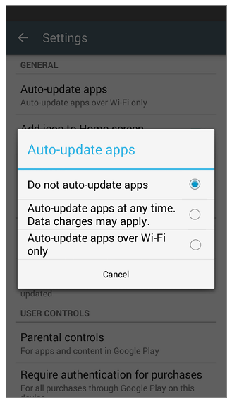 Can I disable automatic updates to the TrueContext app